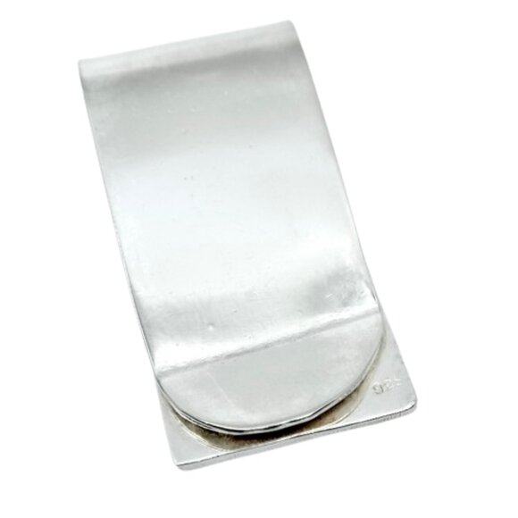 VINTAGE 70s SOUTHWESTERN NAVAJO TURQUOISE & STERLING SILVER MONEY CLIP - Picture 4 of 5